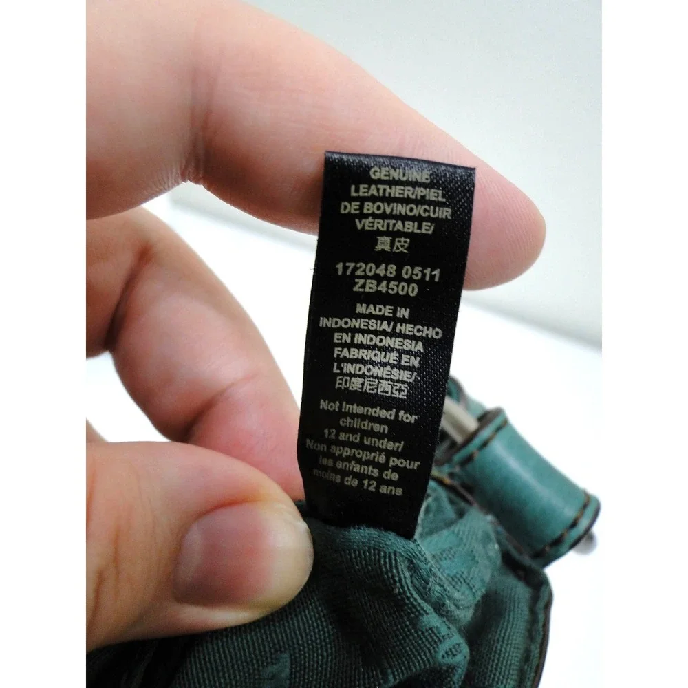 Fossil‎ Long Live Vintage 1954 Teal Leather Crossbody Bag Turnlock Small